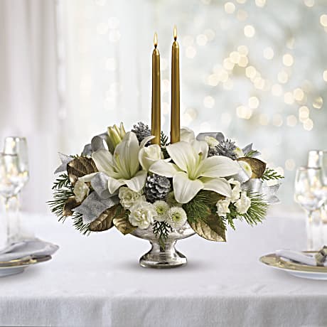 Silver And Gold Centerpiece