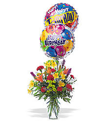 Birthday balloon bouquet