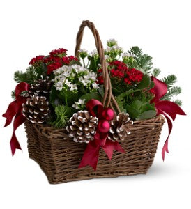 Christmas garden basket