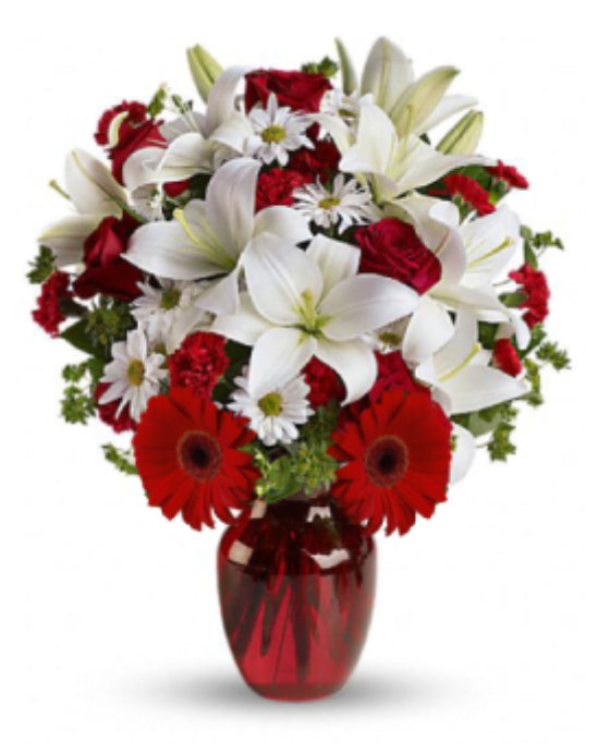 Be my love bouquet with red roses